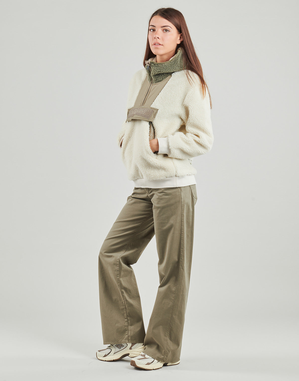 Felpa Donna Napapijri  T-SELINE HZH  Beige