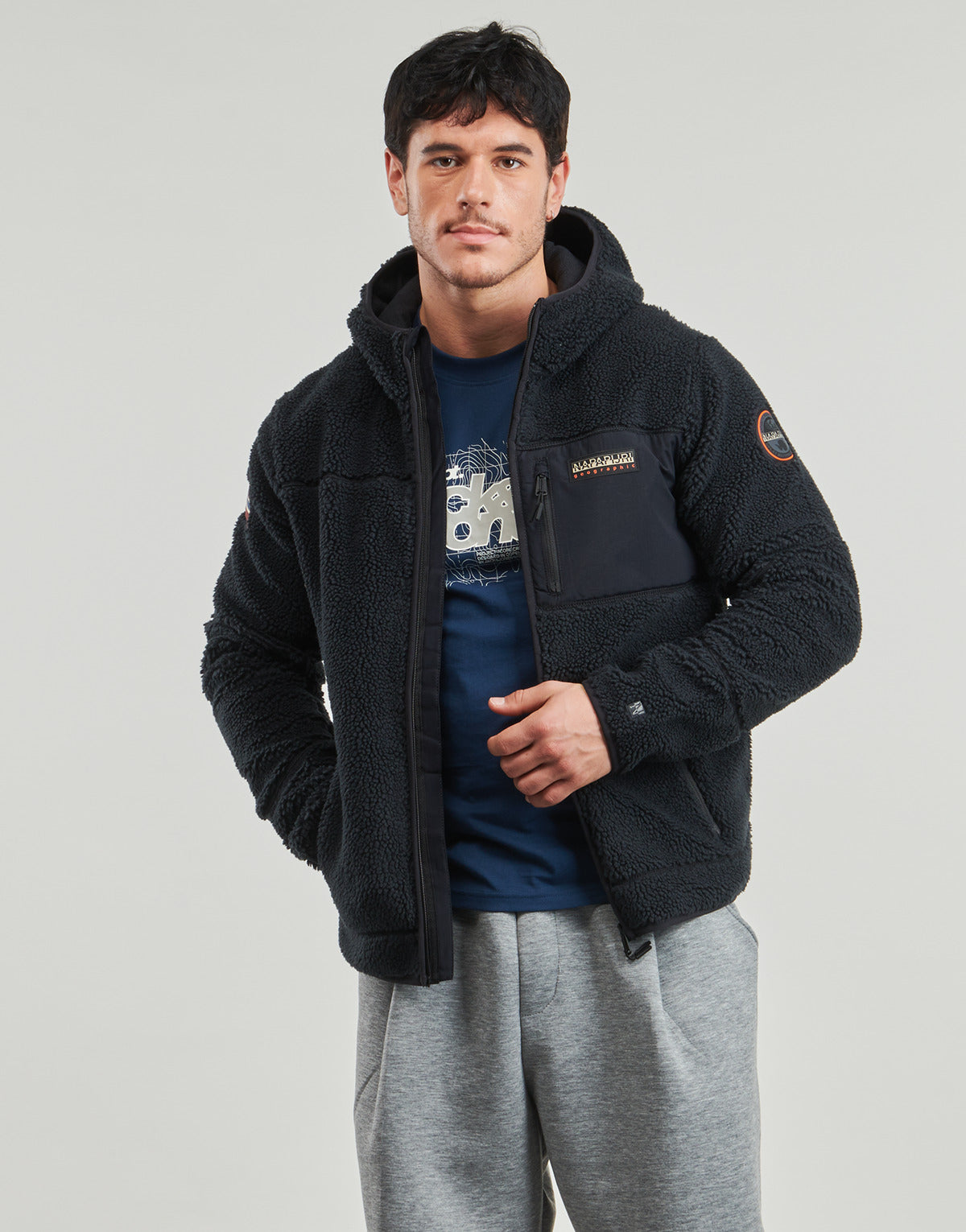 Felpa Uomo Napapijri  YUPIK FZH 3  Nero