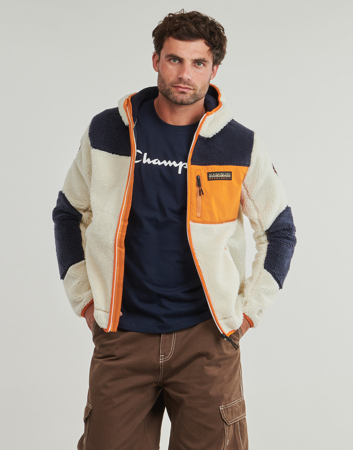 Felpa Uomo Napapijri  YUPIK FZH 3  Beige