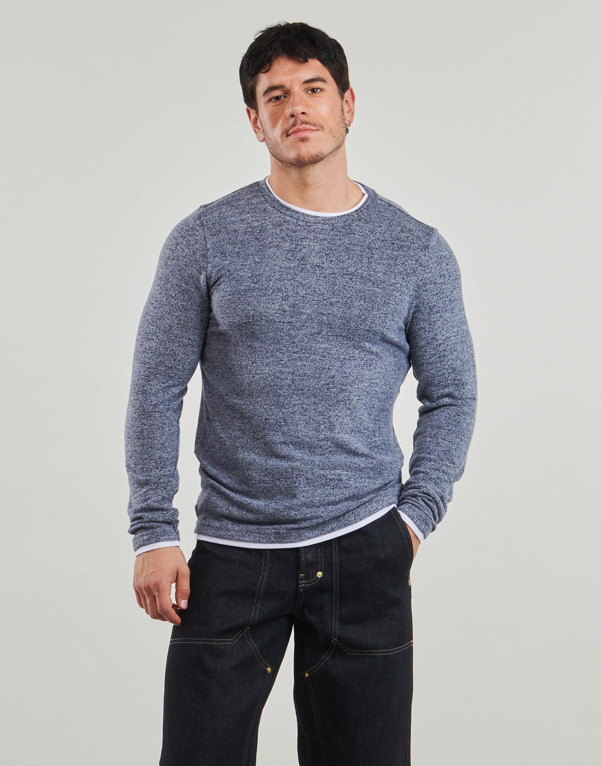 T-shirts a maniche lunghe Uomo Deeluxe  MONAN  Blu