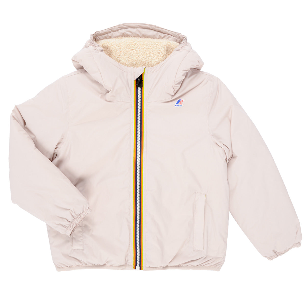 Giubbotto bambina ragazza K-Way  P. LE VRAI 4.0 CLAUDE ORSETTO  Rosa