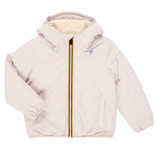 Giubbotto bambina ragazza K-Way  P. LE VRAI 4.0 CLAUDE ORSETTO  Rosa