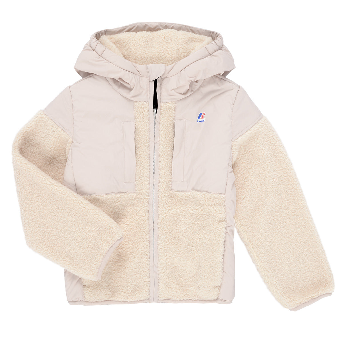 Giubbotto bambina ragazza K-Way  P. SAMSON 4.0 ORSETTO  Beige