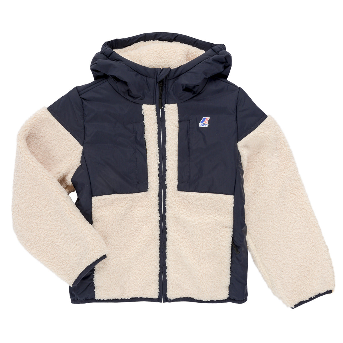 Giubbotto bambina ragazza K-Way  P. SAMSON 4.0 ORSETTO  Beige