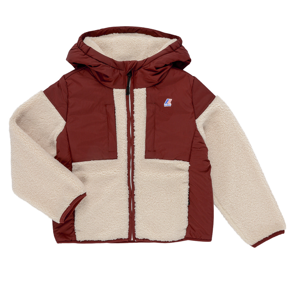 Giubbotto bambina ragazza K-Way  P. SAMSON 4.0 ORSETTO  Beige