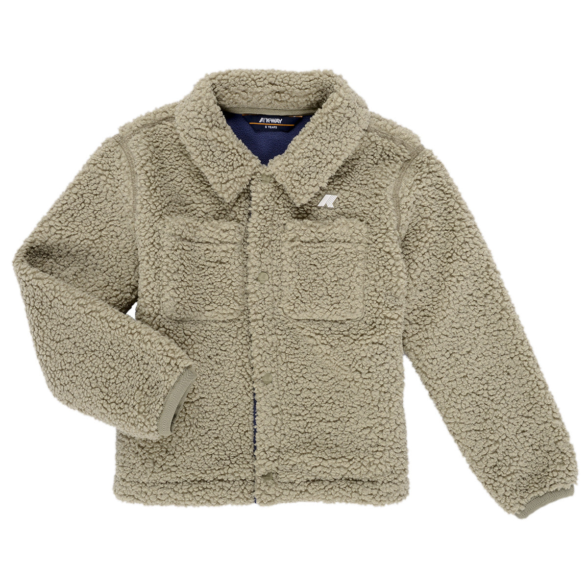 Giubbotto bambina ragazza K-Way  P. CAMERON SHERPA POLAR  Multicolore