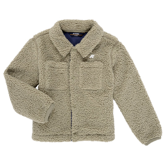 Giubbotto bambina ragazza K-Way  P. CAMERON SHERPA POLAR  Multicolore