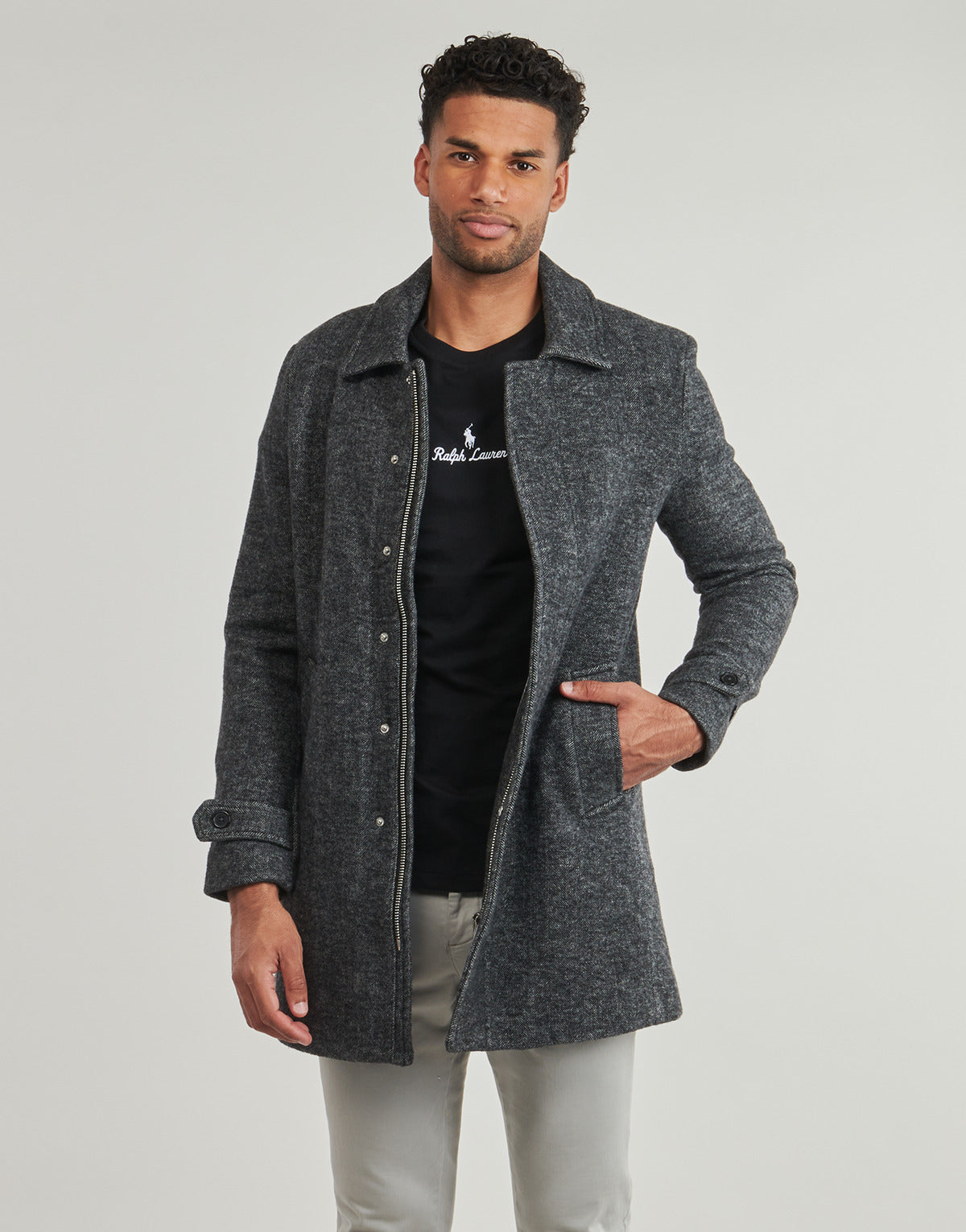 Mantella Uomo Harrington  ANDY COAT  Nero