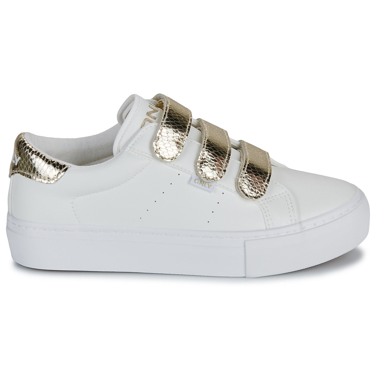 Sneakers basse Donna Only ONLDONNA PU METALLIC Bianco