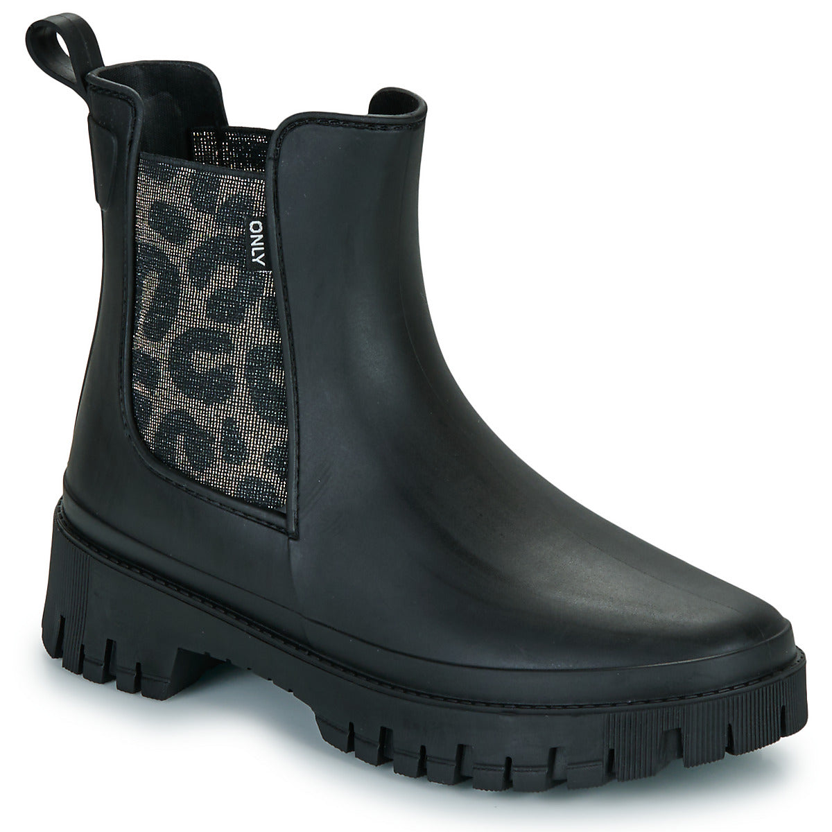 Stivaletti Donna Only  ONLULA SHORT LUREX RAINBOOT  Nero