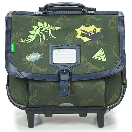 Cartella con rotelle ragazzo Tann’s TIMOTHEE CARTABLE TROLLEY 38 CM Kaki