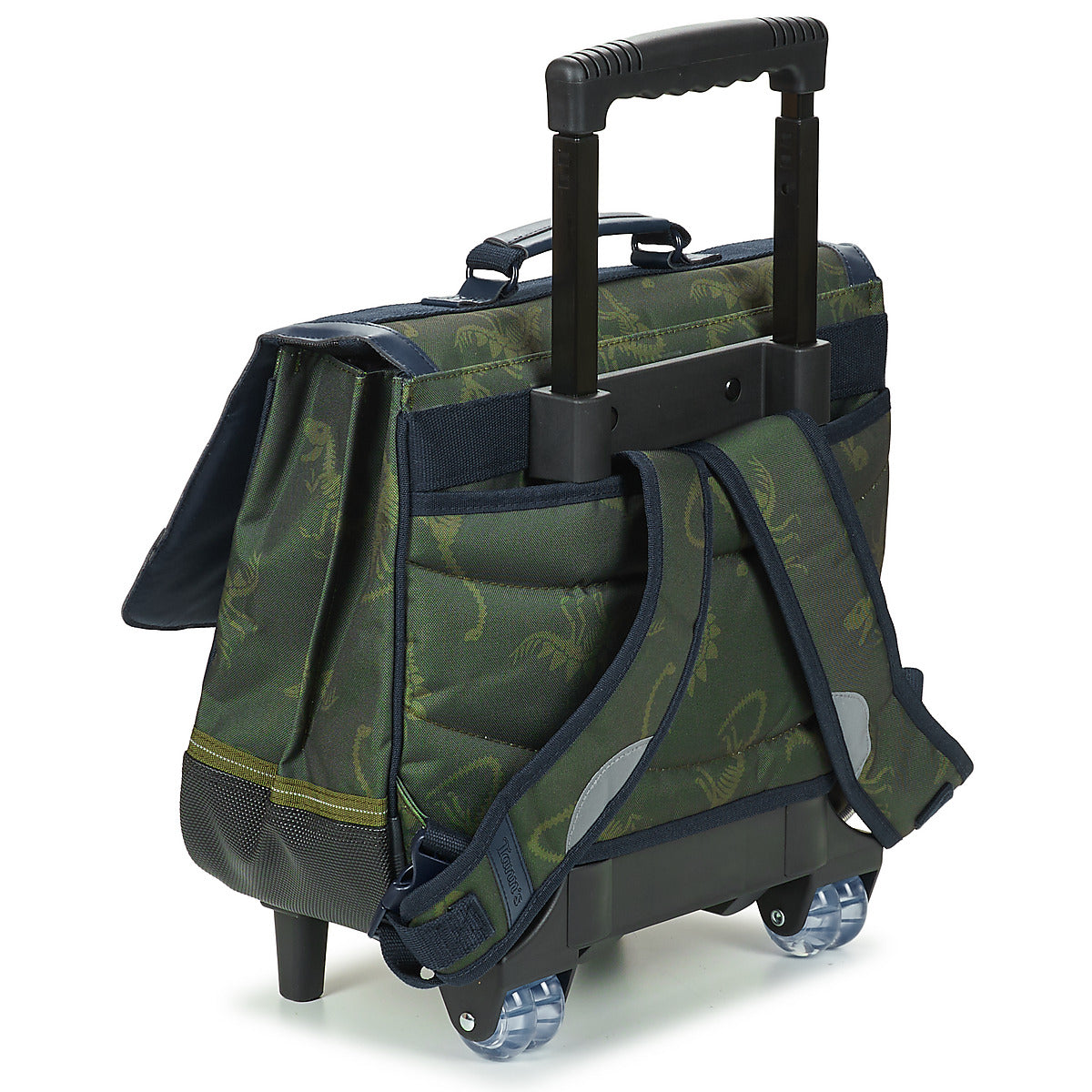 Cartella con rotelle ragazzo Tann’s TIMOTHEE CARTABLE TROLLEY 38 CM Kaki