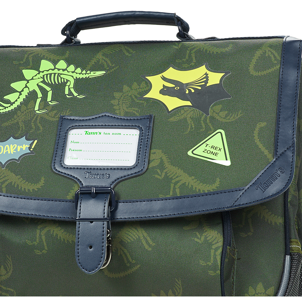 Cartella con rotelle ragazzo Tann’s TIMOTHEE CARTABLE TROLLEY 38 CM Kaki