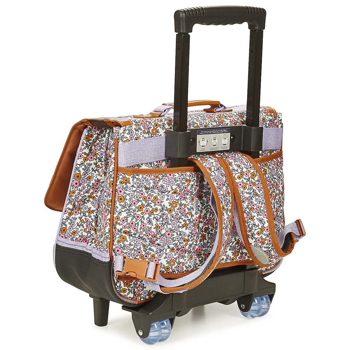 Cartella con rotelle ragazza Tann’s MAY CARTABLE TROLLEY 38 CM Multicolore
