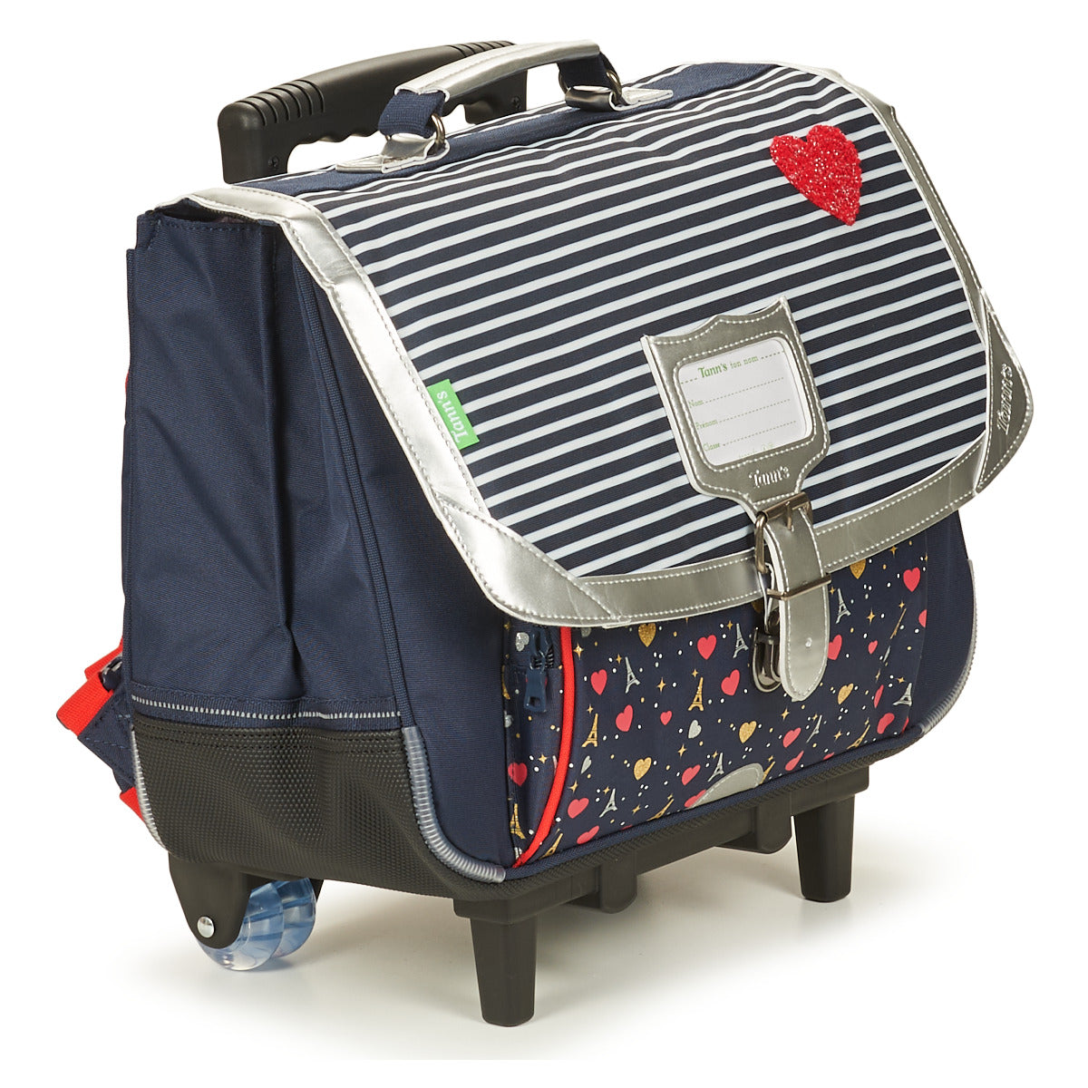 Cartella con rotelle ragazza Tann’s EMILIE CARTABLE TROLLEY 38 CM Marine