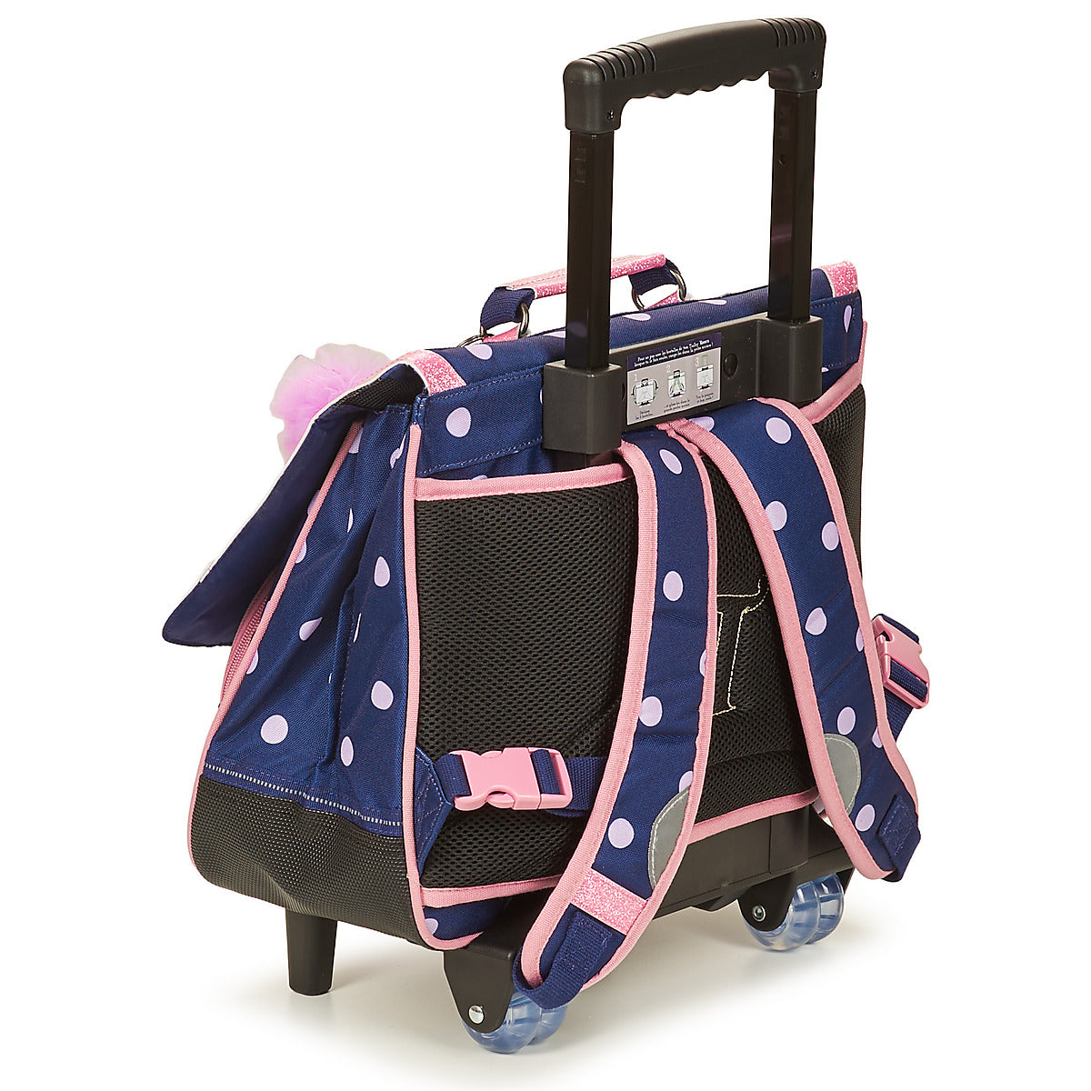 Cartella con rotelle ragazza Tann’s ROMY CARTABLE TROLLEY 38 CM Marine