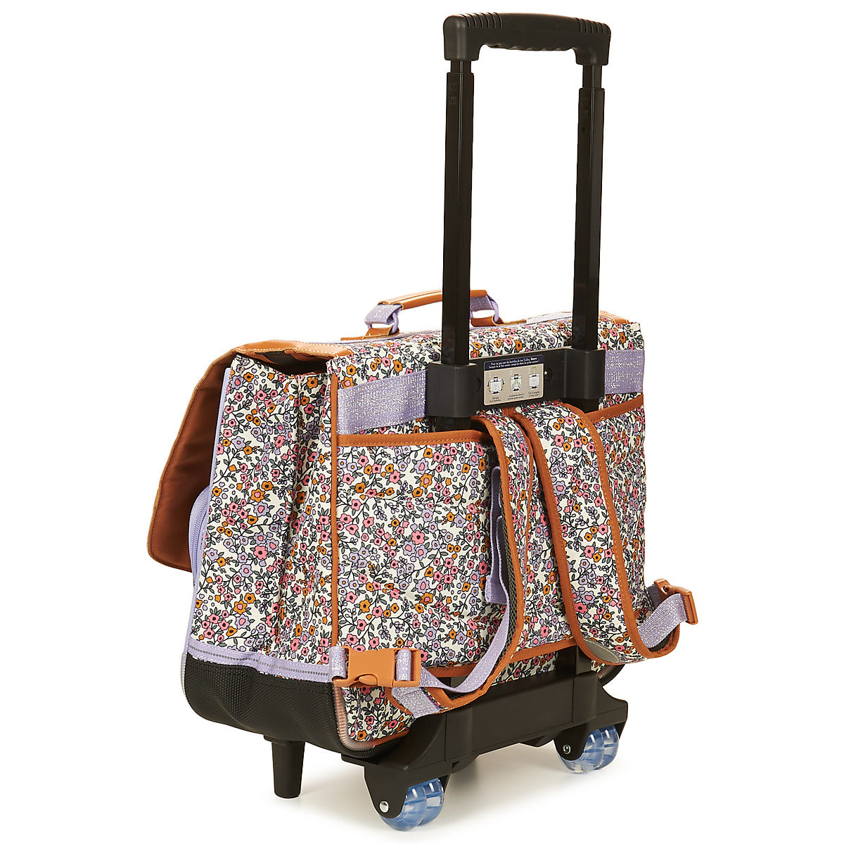 Cartella con rotelle ragazza Tann’s MAY CARTABLE TROLLEY 38 CM Multicolore