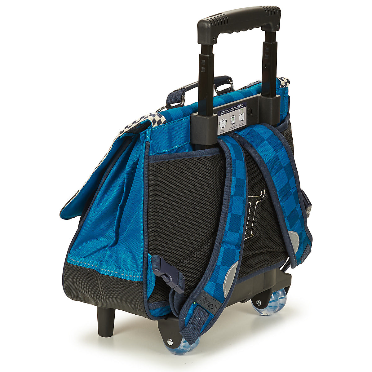Cartella con rotelle ragazzo Tann’s MARCEAU CARTABLE TROLLEY 38 CM Blu