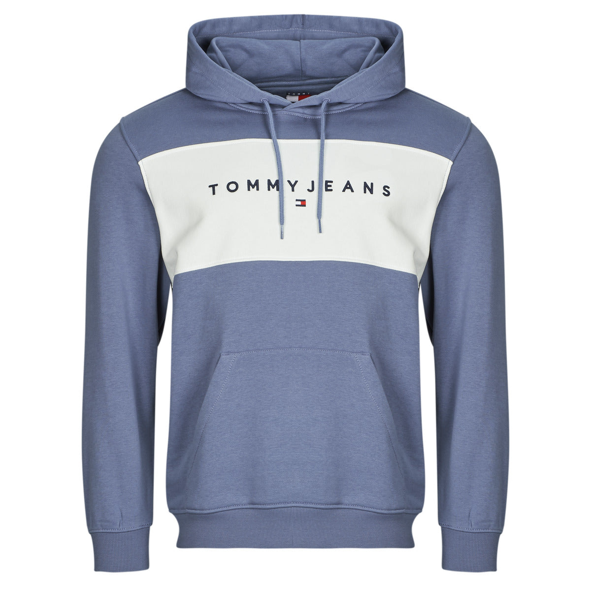 Felpa Uomo Tommy Jeans TJM REG CBLK LINEAR LOGO HD Blu