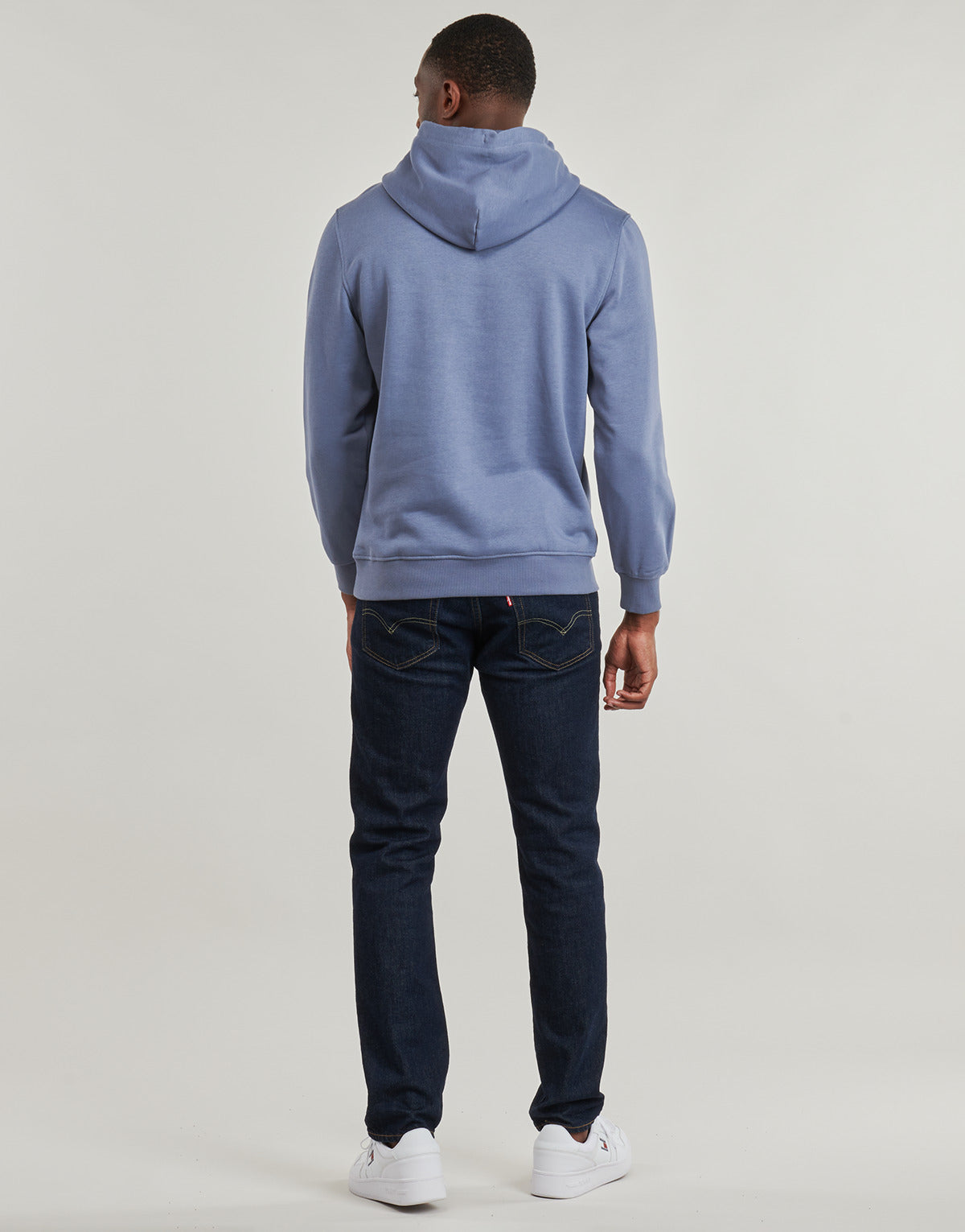 Felpa Uomo Tommy Jeans TJM REG CBLK LINEAR LOGO HD Blu