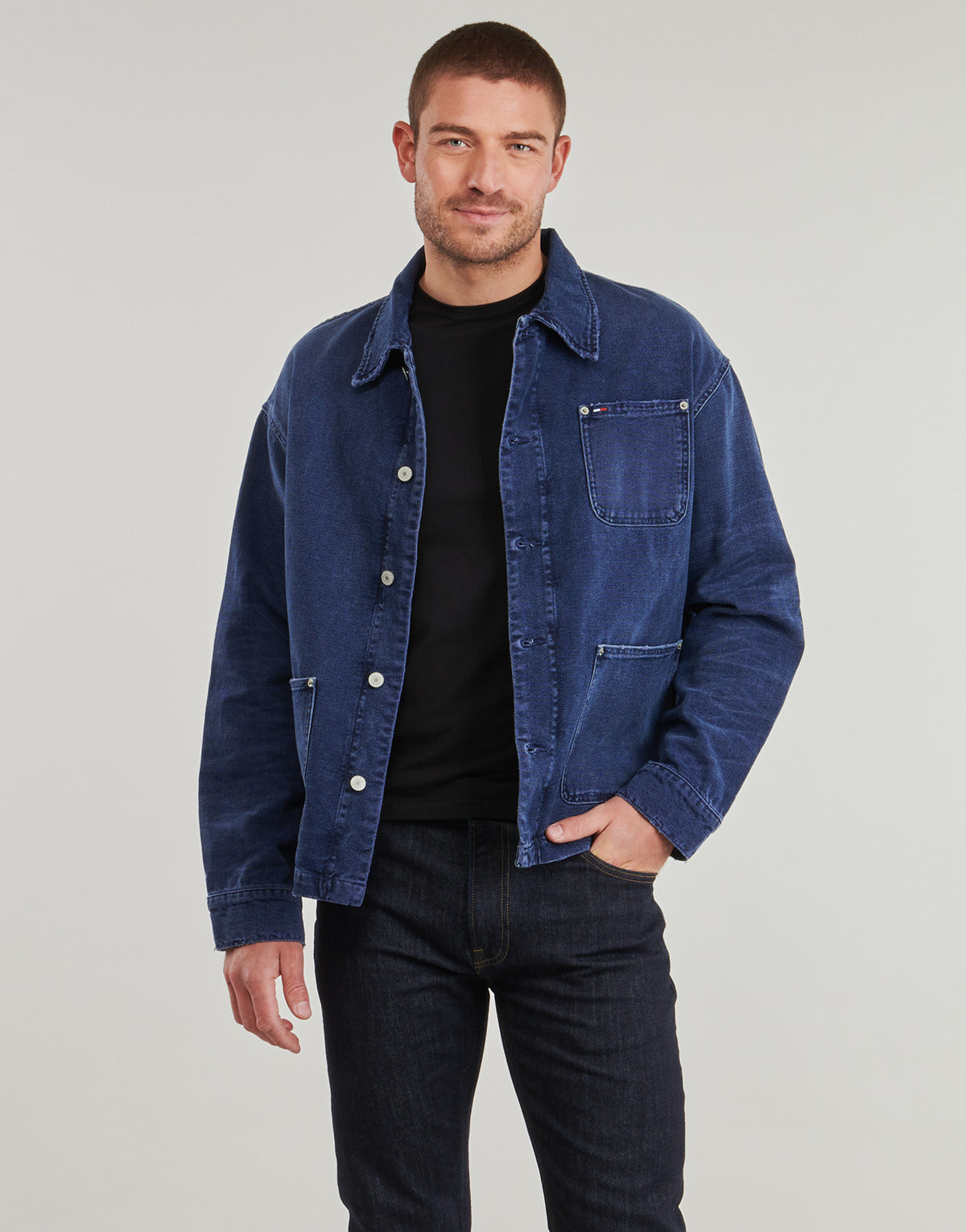 Giacca in jeans Uomo Tommy Jeans CHORE JACKET CI9053 Blu