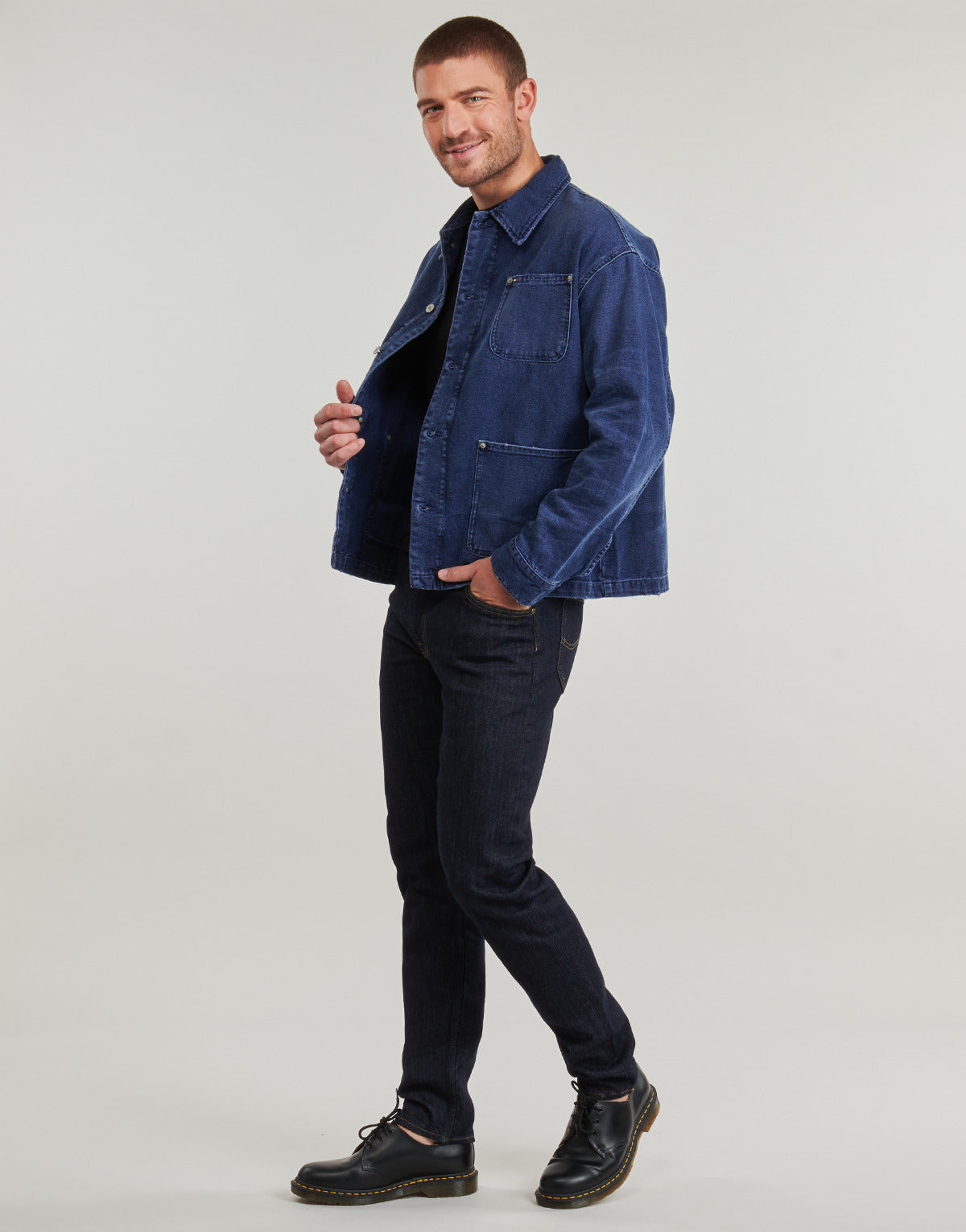 Giacca in jeans Uomo Tommy Jeans CHORE JACKET CI9053 Blu