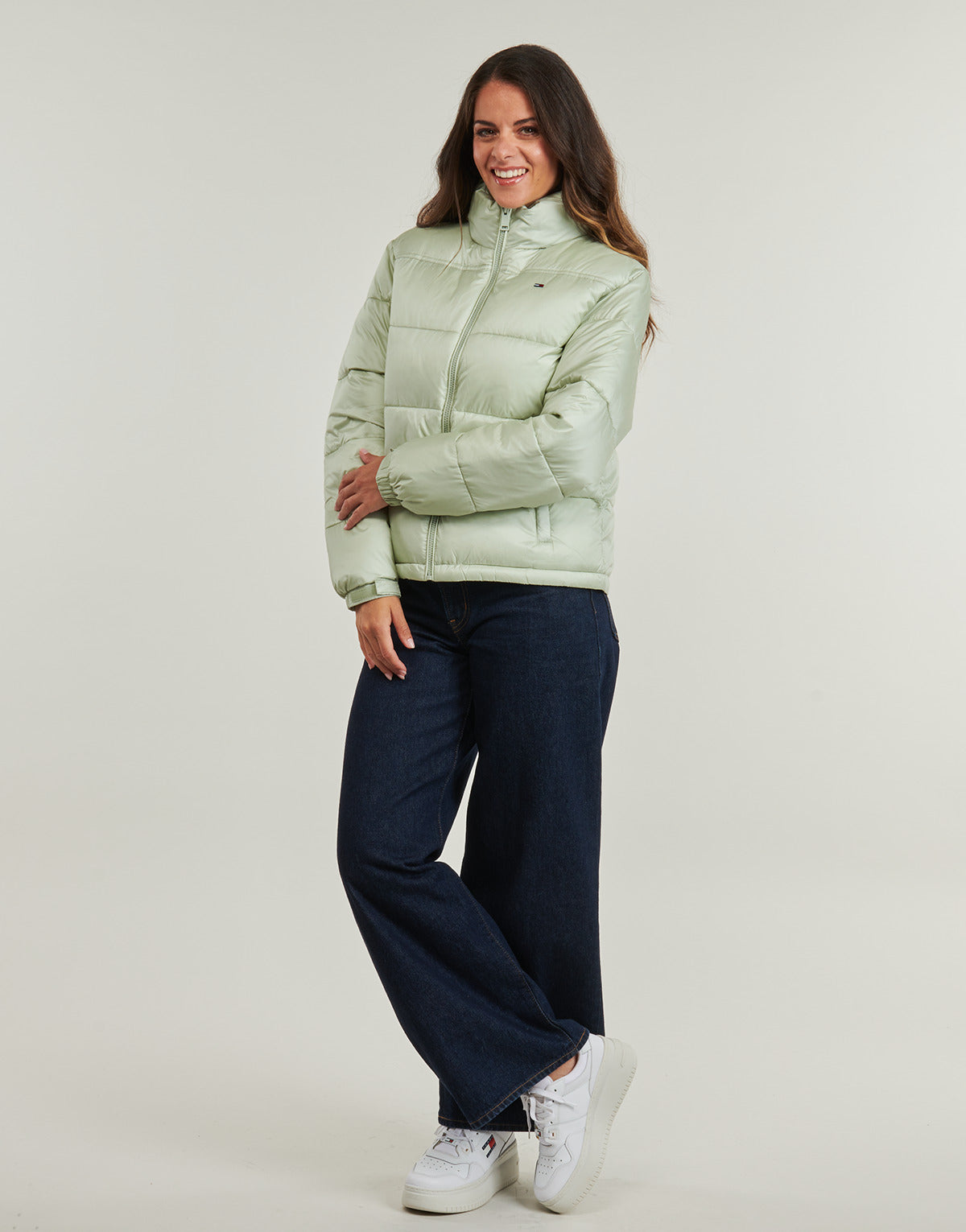 Piumino Donna Tommy Jeans  TJW PCKBL HOOD ESS PUFFER EXT  Verde
