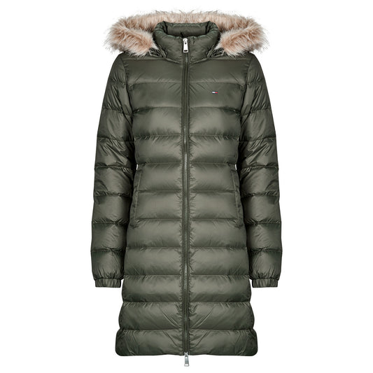Piumino Donna Tommy Jeans  TJW ESSENTIAL HOODED DOWN COAT  Verde