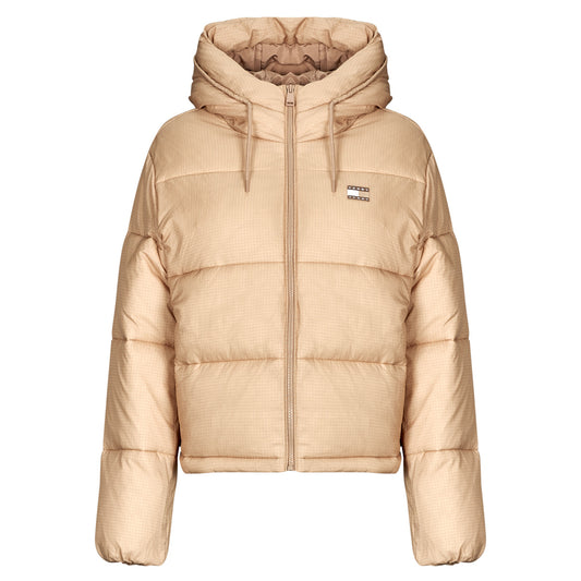 Piumino Donna Tommy Jeans  TJW HOODED PUFFER JACKET  Beige