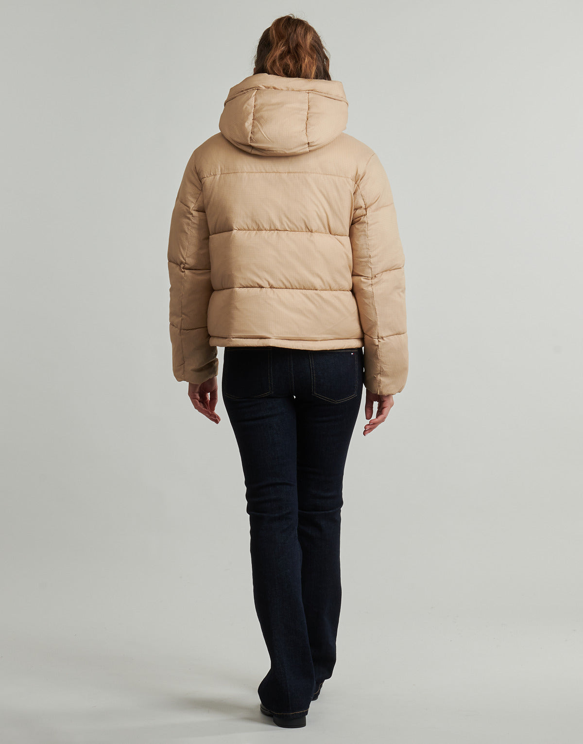 Piumino Donna Tommy Jeans  TJW HOODED PUFFER JACKET  Beige