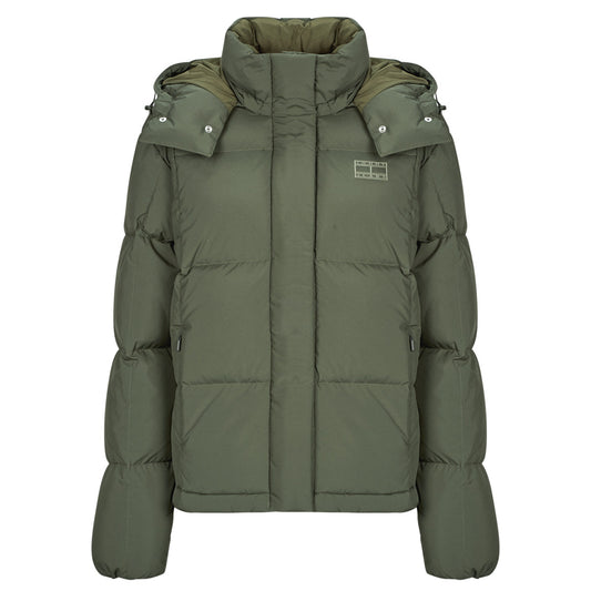 Piumino Donna Tommy Jeans  TJW ALASKA GRID DOWN JACKET EXT  Kaki