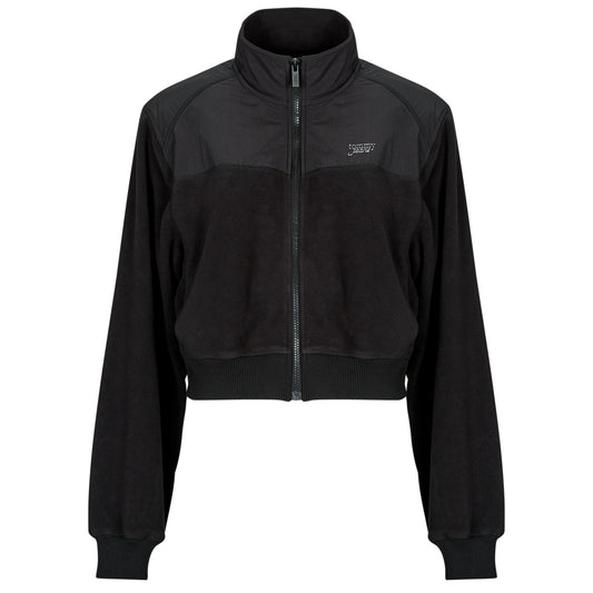 Felpa Donna Tommy Jeans  TJW FABRIC MIX FLEECE ZIP THRU  Nero