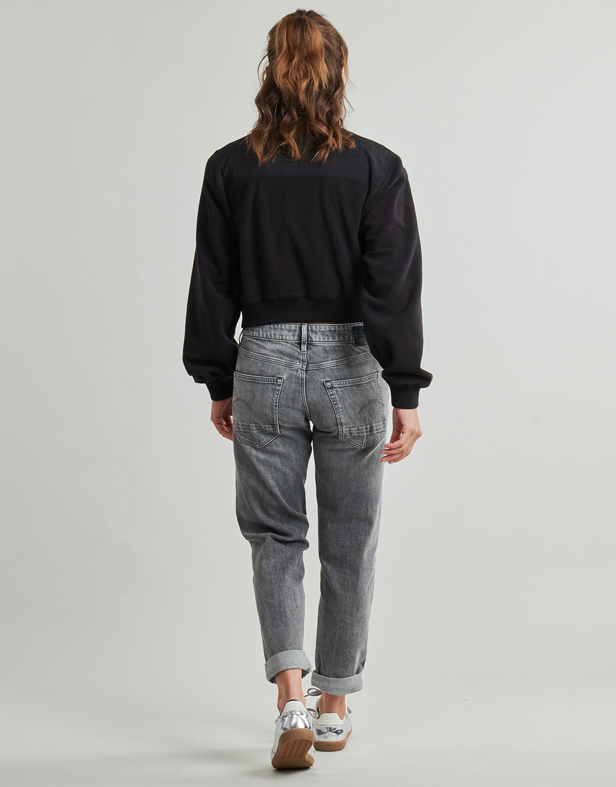 Felpa Donna Tommy Jeans  TJW FABRIC MIX FLEECE ZIP THRU  Nero