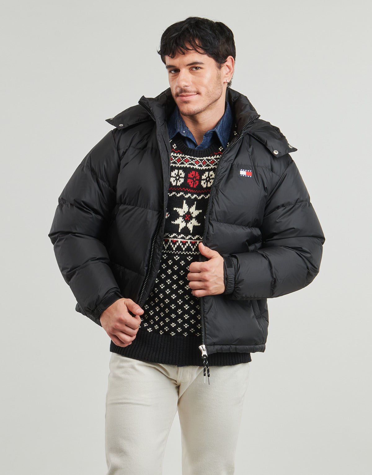 Piumino Uomo Tommy Jeans  TJM ALASKA DOWN PUFFER EXT  Nero