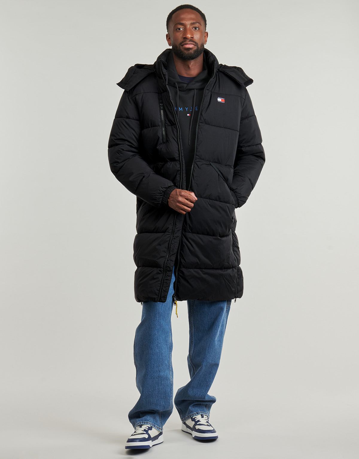 Piumino Uomo Tommy Jeans  TJM VAIL MAXI PARKA  Nero