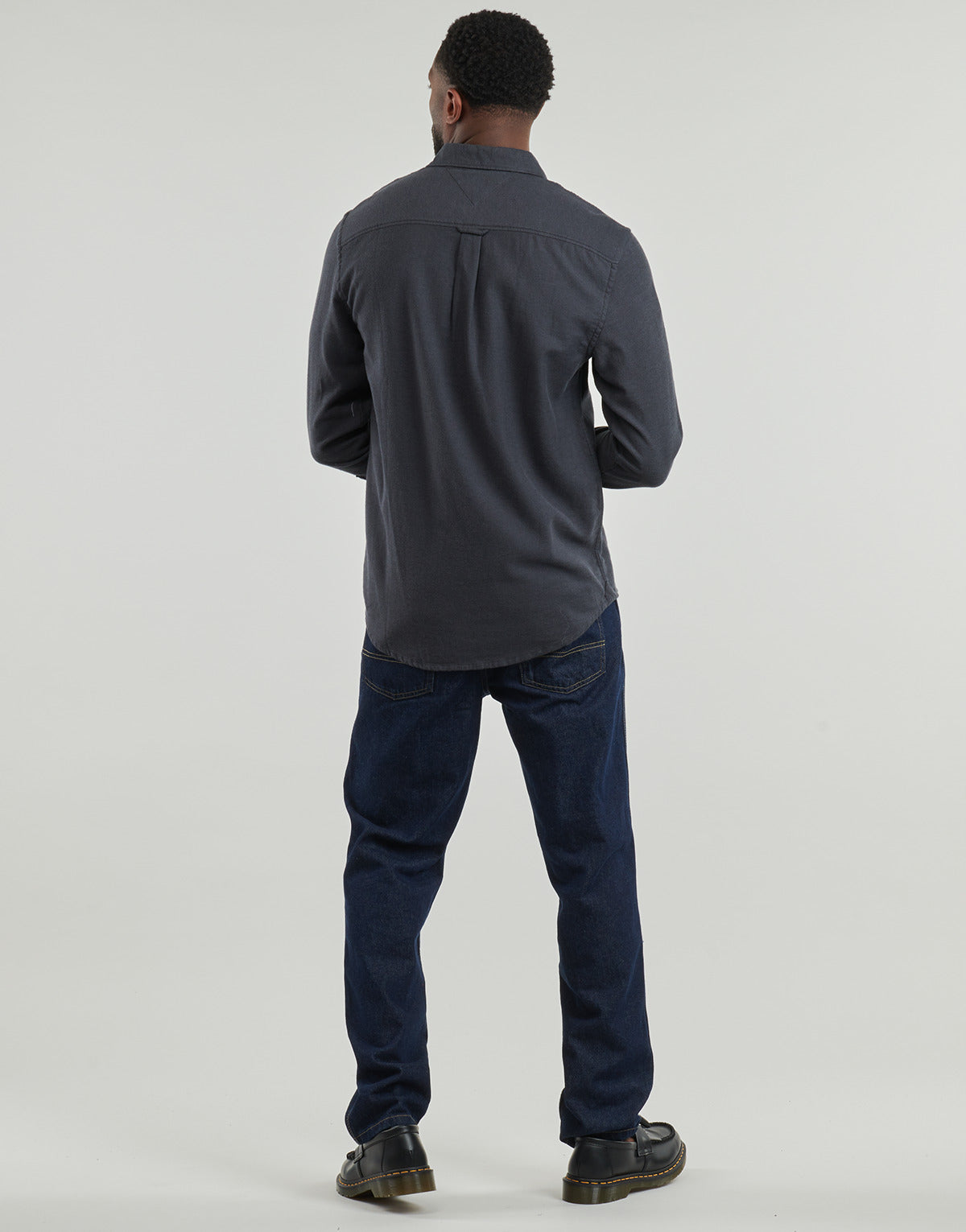 Camicia a maniche lunghe Uomo Tommy Jeans  TJM REG FLANNEL SHIRT EXT  Grigio