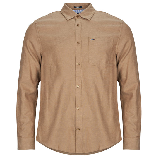 Camicia a maniche lunghe Uomo Tommy Jeans  TJM REG FLANNEL SHIRT EXT  Beige