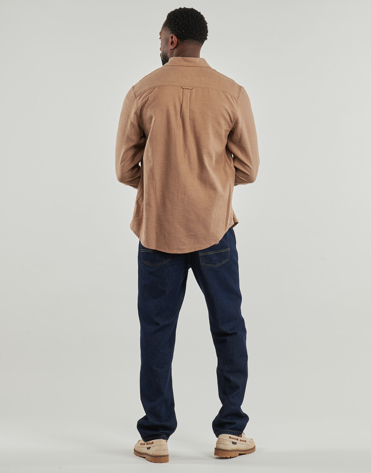 Camicia a maniche lunghe Uomo Tommy Jeans  TJM REG FLANNEL SHIRT EXT  Beige