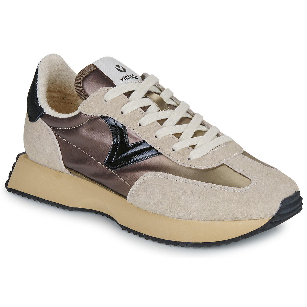 Sneakers basse Donna Victoria  Cosmos Nylon Metal  Beige
