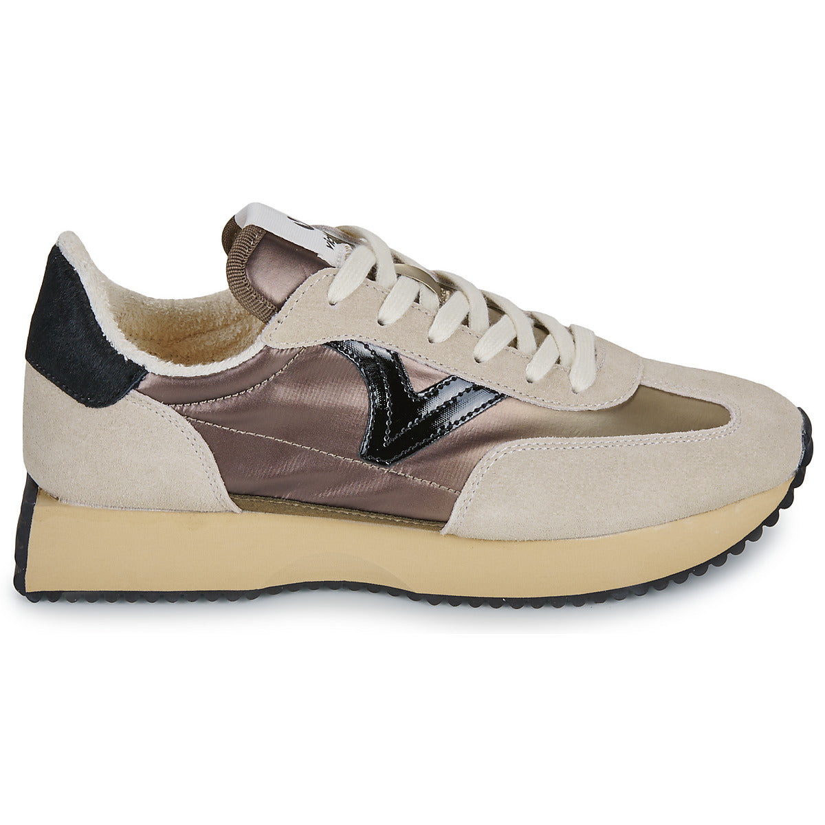 Sneakers basse Donna Victoria  Cosmos Nylon Metal  Beige