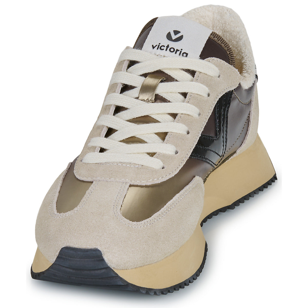 Sneakers basse Donna Victoria  Cosmos Nylon Metal  Beige