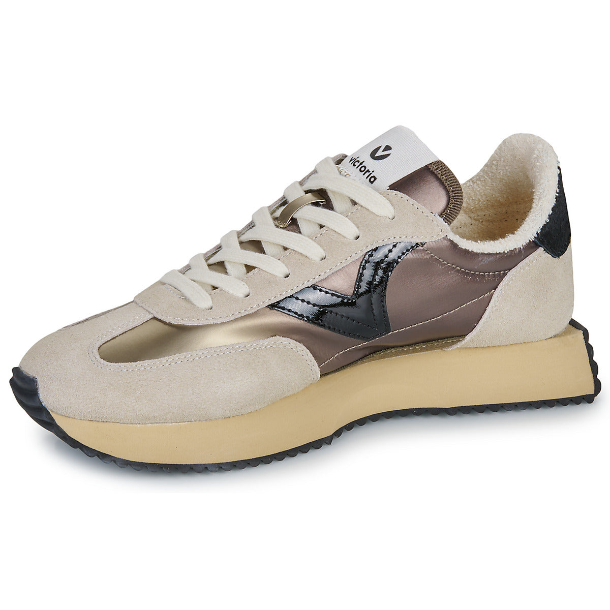 Sneakers basse Donna Victoria  Cosmos Nylon Metal  Beige