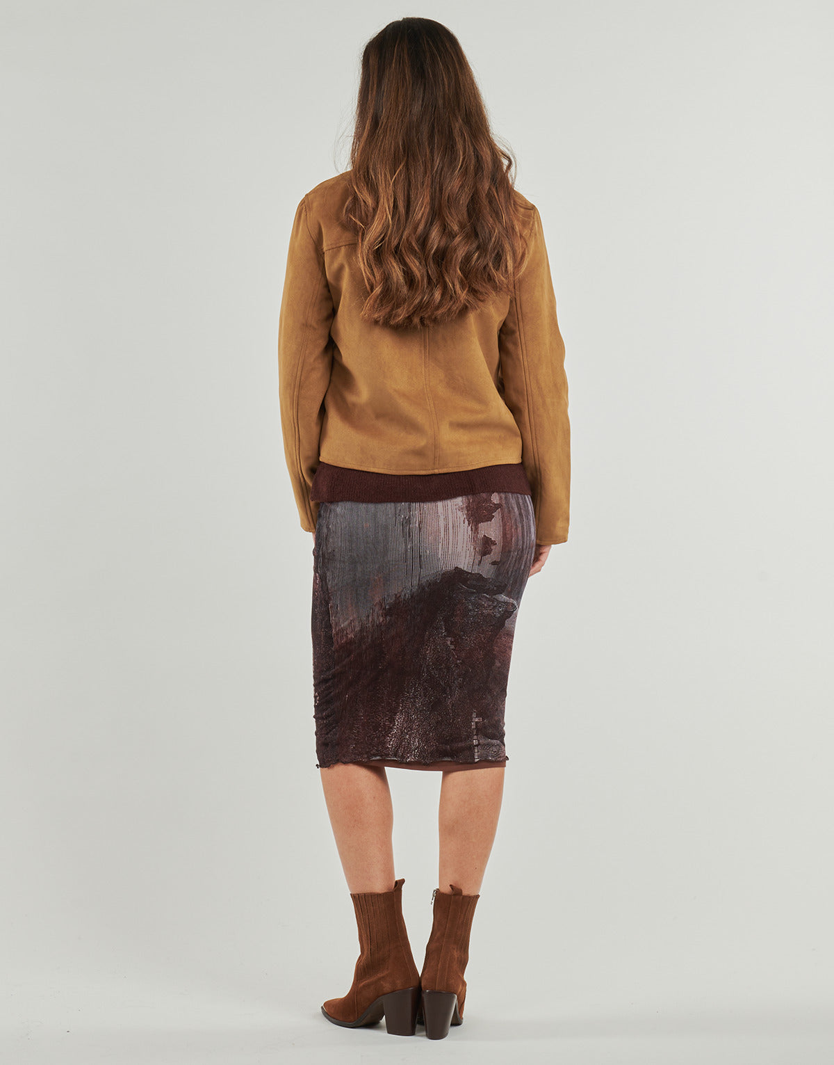 Giubbotto Donna JDY  JDYNANNA FAUX SUEDE  Marrone