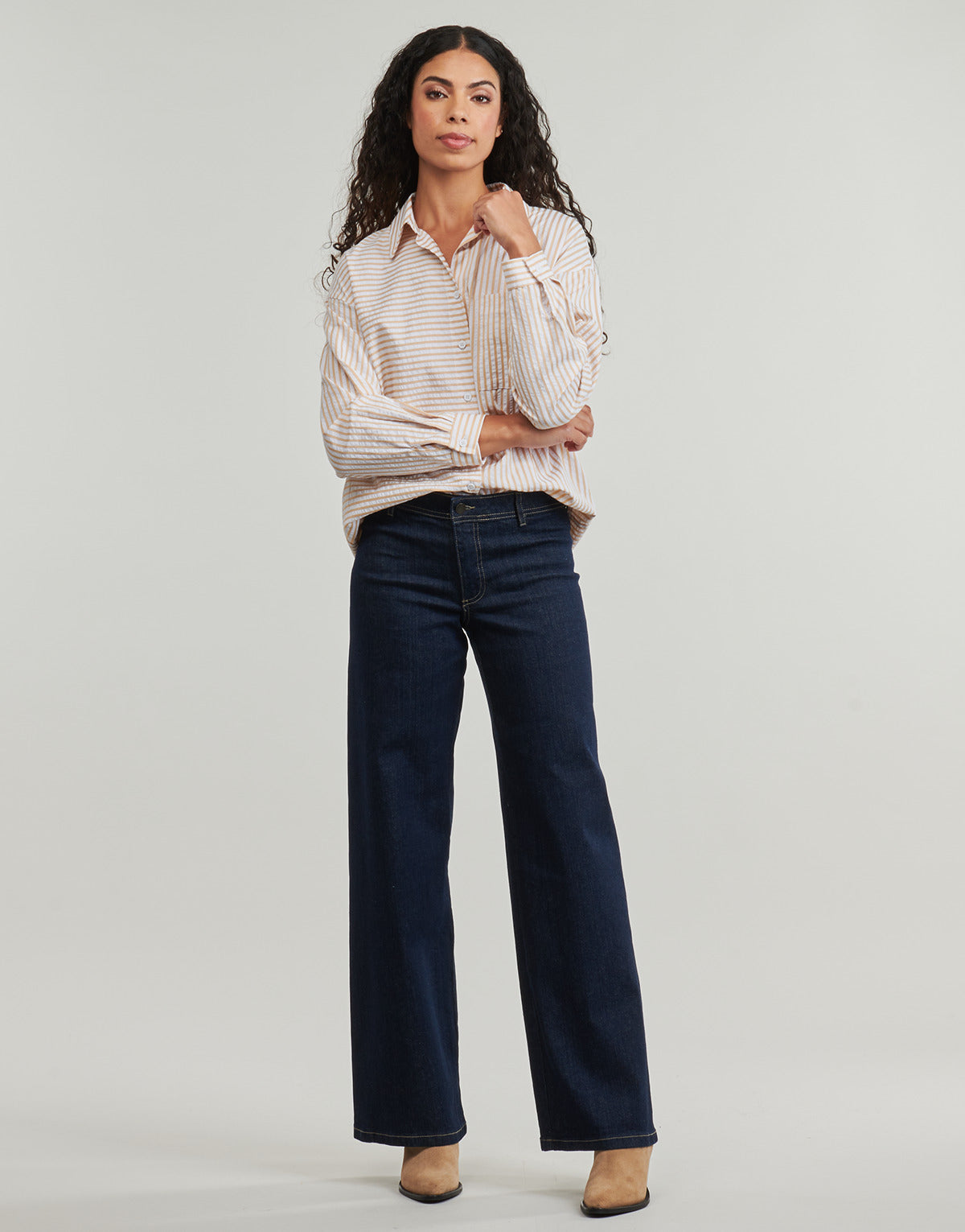 Jeans Flare Donna JDY  JDYVANESSA MIDWAIST WIDE  Blu