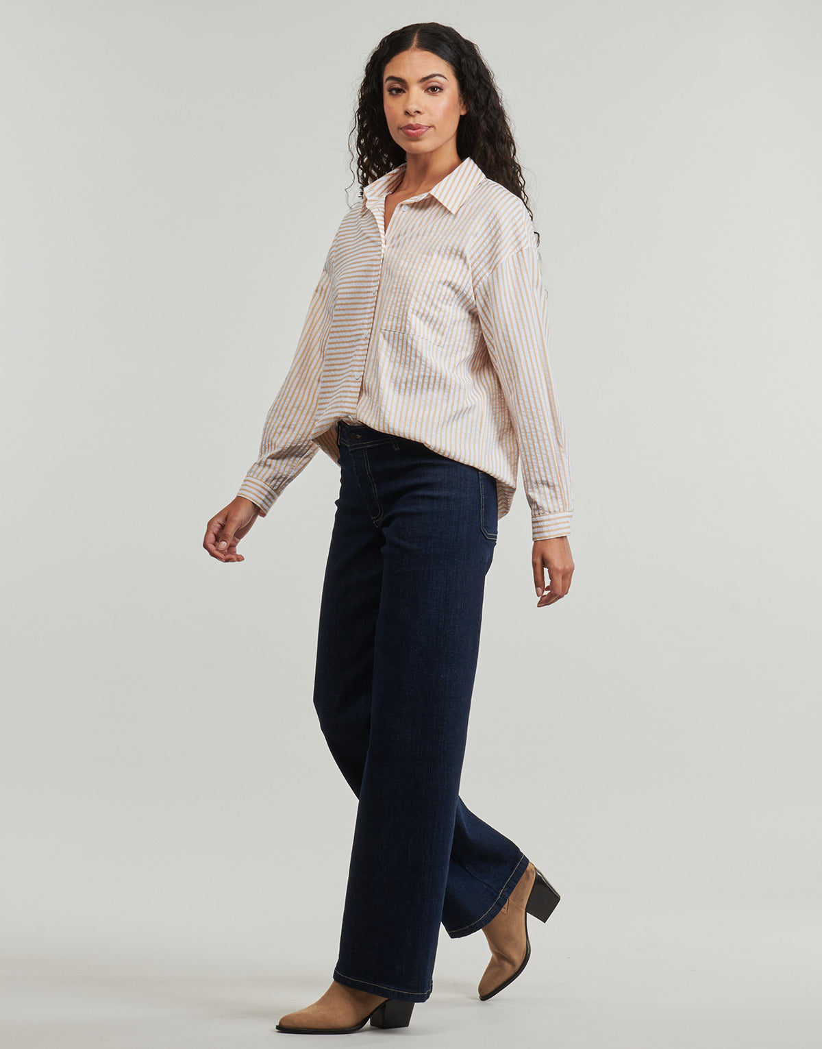 Jeans Flare Donna JDY  JDYVANESSA MIDWAIST WIDE  Blu