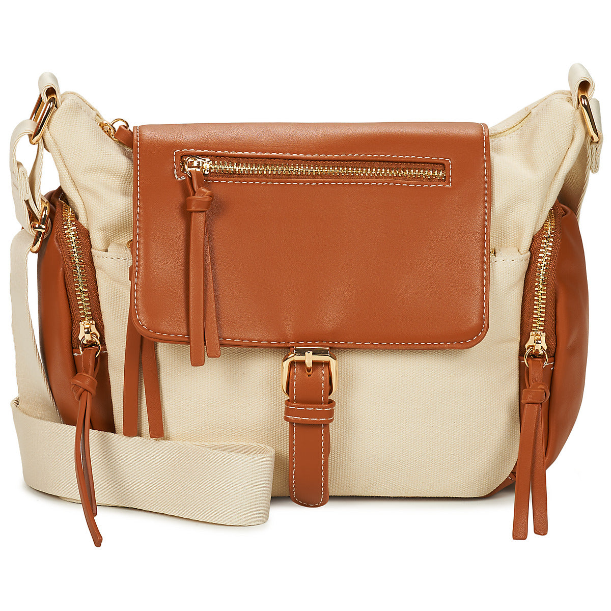 Borsa a spalla Donna Casual Attitude SISA Beige