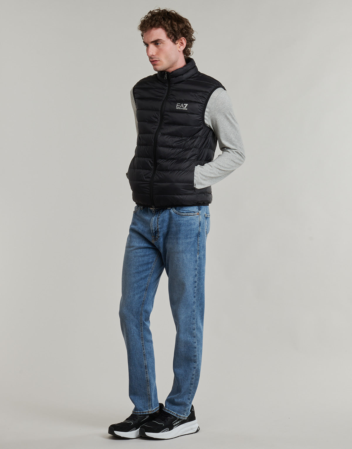 Piumino Uomo Emporio Armani EA7 TRAIN CORE ID DOWN LIGHT VEST CC 8NPQ06 Nero