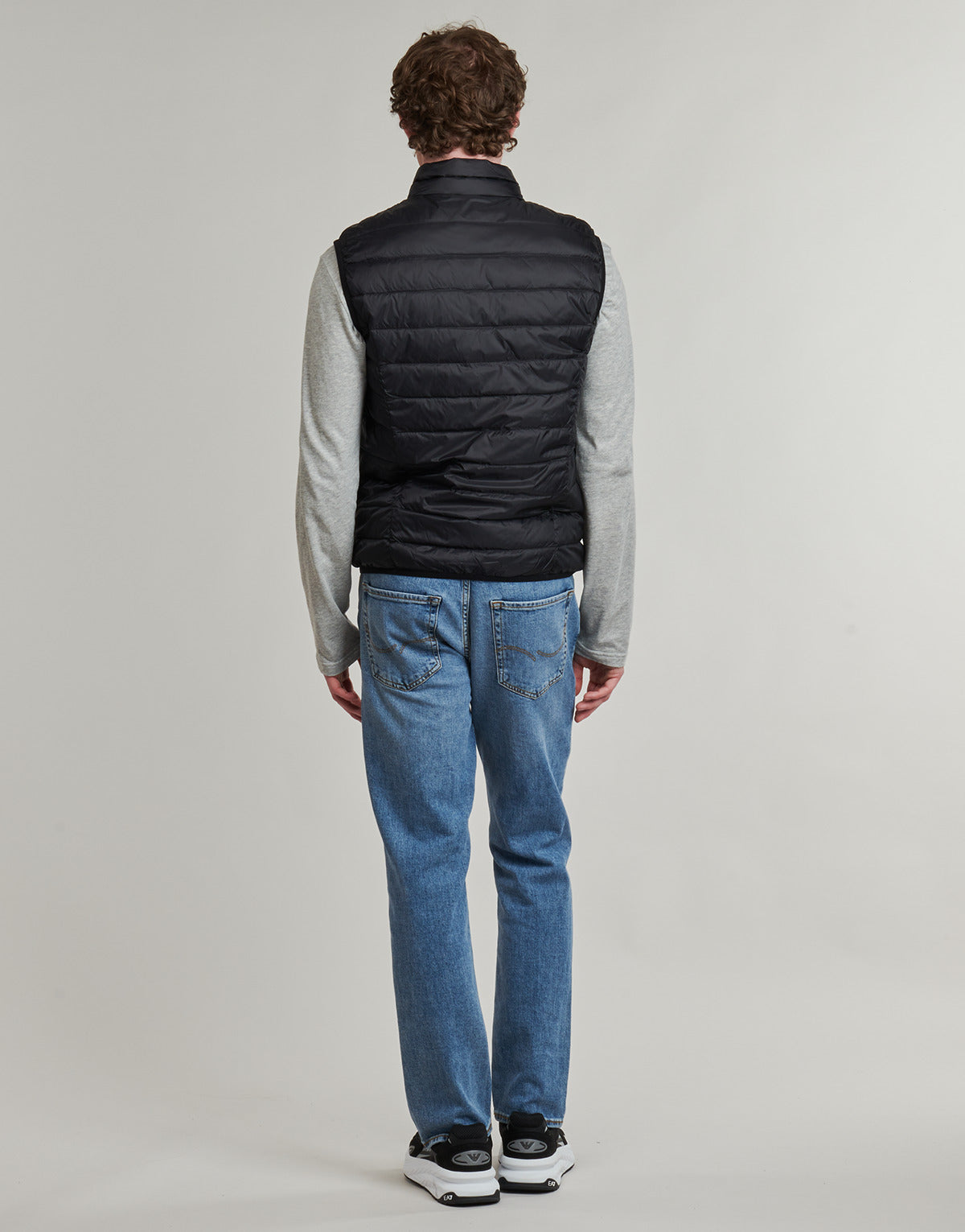 Piumino Uomo Emporio Armani EA7 TRAIN CORE ID DOWN LIGHT VEST CC 8NPQ06 Nero