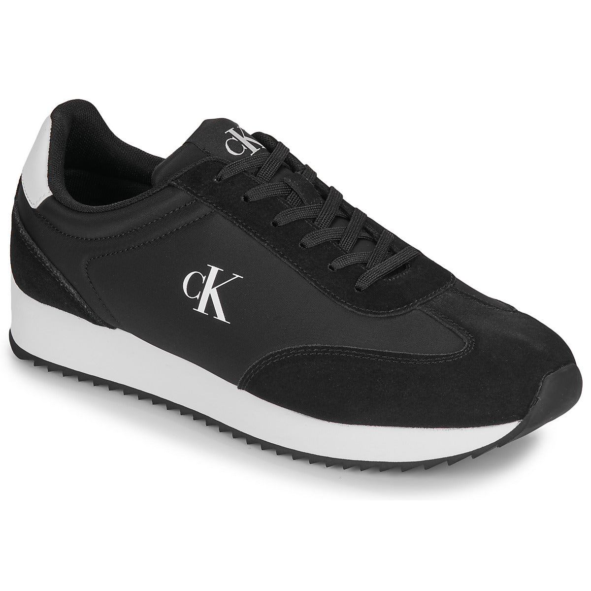 Sneakers Uomo Calvin Klein Jeans RETRO RUNNER LACE UP NY-SU Nero