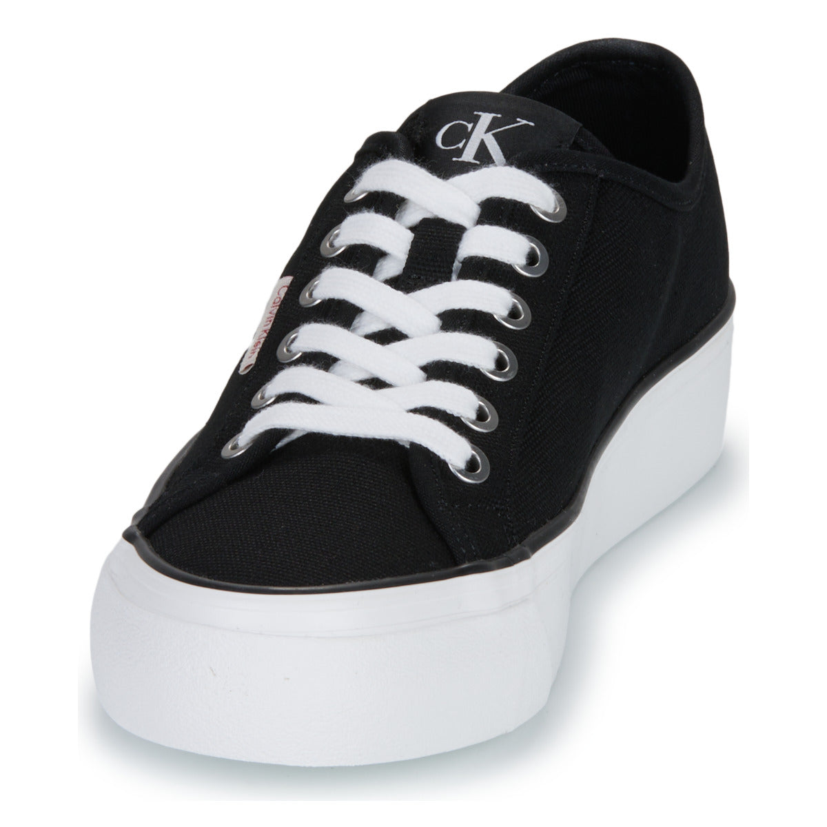 Sneakers basse Donna Calvin Klein Jeans VULC FLATFORM CTN LOGO TAG Nero